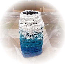 Druhá šanca - sklenená váza z poverpolu
